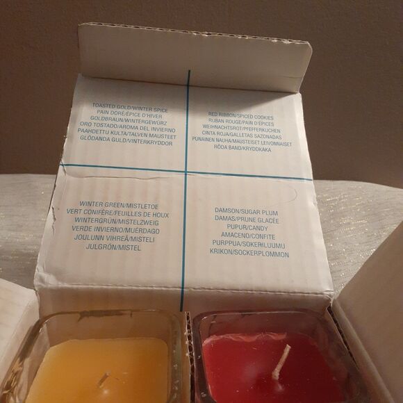 PartyLite P9542 Winter Sampler Jar Candles 4 Pack Winter Spice Spiced Cookies - Picture 3 of 4